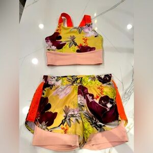 MOLO girls workout set. Shorts and top with tags